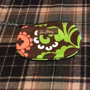 Vera Bradley clip zip ID coin purse Lola pattern
